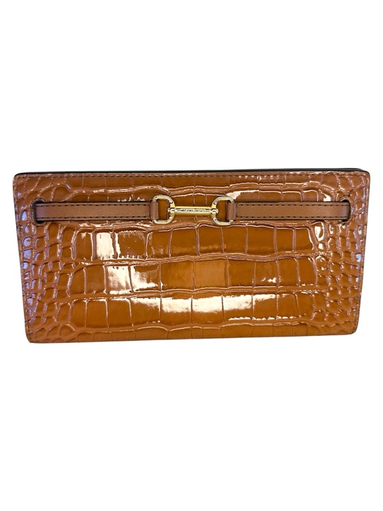 Michael Kors Handbags - Michael Kors Brown Crocodile Embossed Wallet
